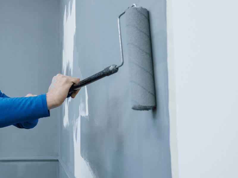 painting a wall