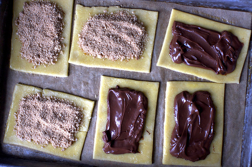 brown sugar and nutella fillings